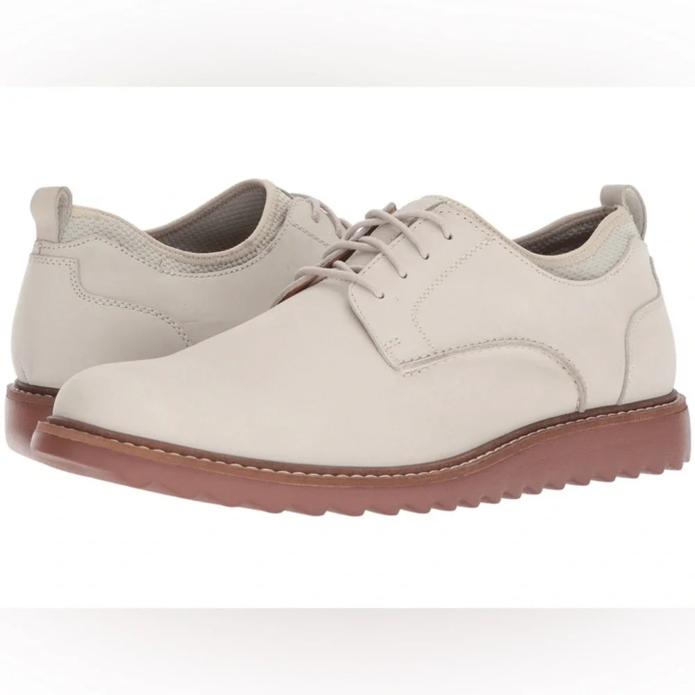 NEW!! Men’s G.H.Bass Dirty Buck 2.0 Plain Toe Oyster Leather Oxford Size 8M